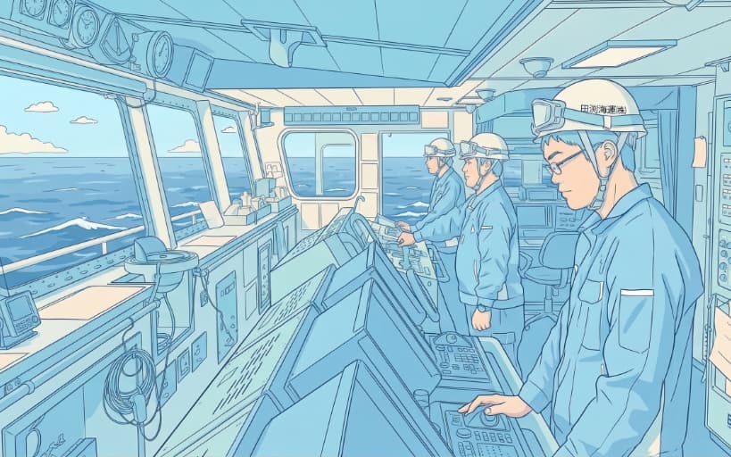 イメージ：操舵室の風景